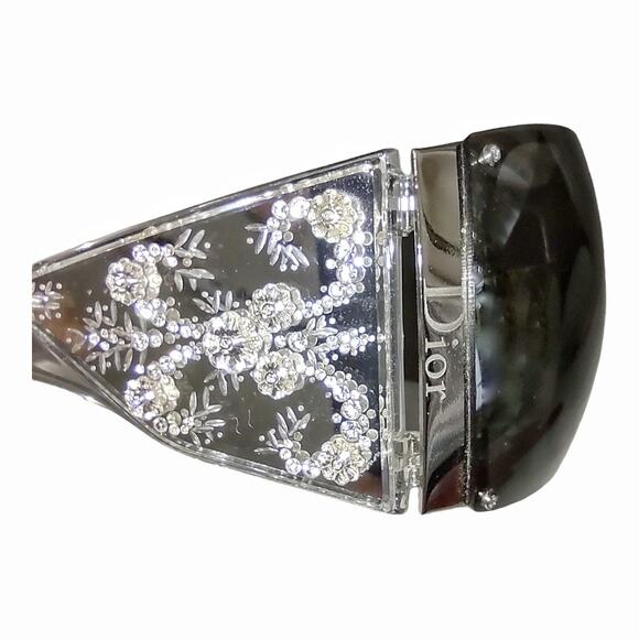 DIOR Luxury Mirror Sunglasses Limited Edition Swarovski Crystals Case Cloth Bag - Picture 5 of 8